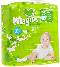 Парфумерія, косметика Підгузки Magics Flexidry 3 Midi 4-9 кг, 22 шт. - Magics