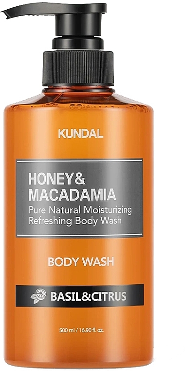 Гель для душу "Базилік и цитрус" - Kundal Honey & Macadamia Body Wash Basil & Citrus — фото N1