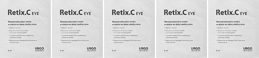 Регенерувальна тканинна маска для шкіри навколо очей - Retix.C Eye Mask — фото N2