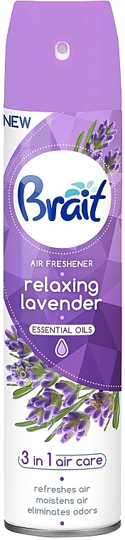 Освежитель воздуха "Relaxing Lavender" - Brait Air Care 3 в 1 — фото N1