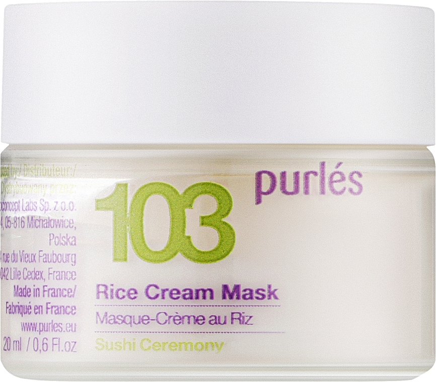 Рисова крем-маска для обличчя - Purles 103 Rice Cream Mask (мініатюра) — фото N1