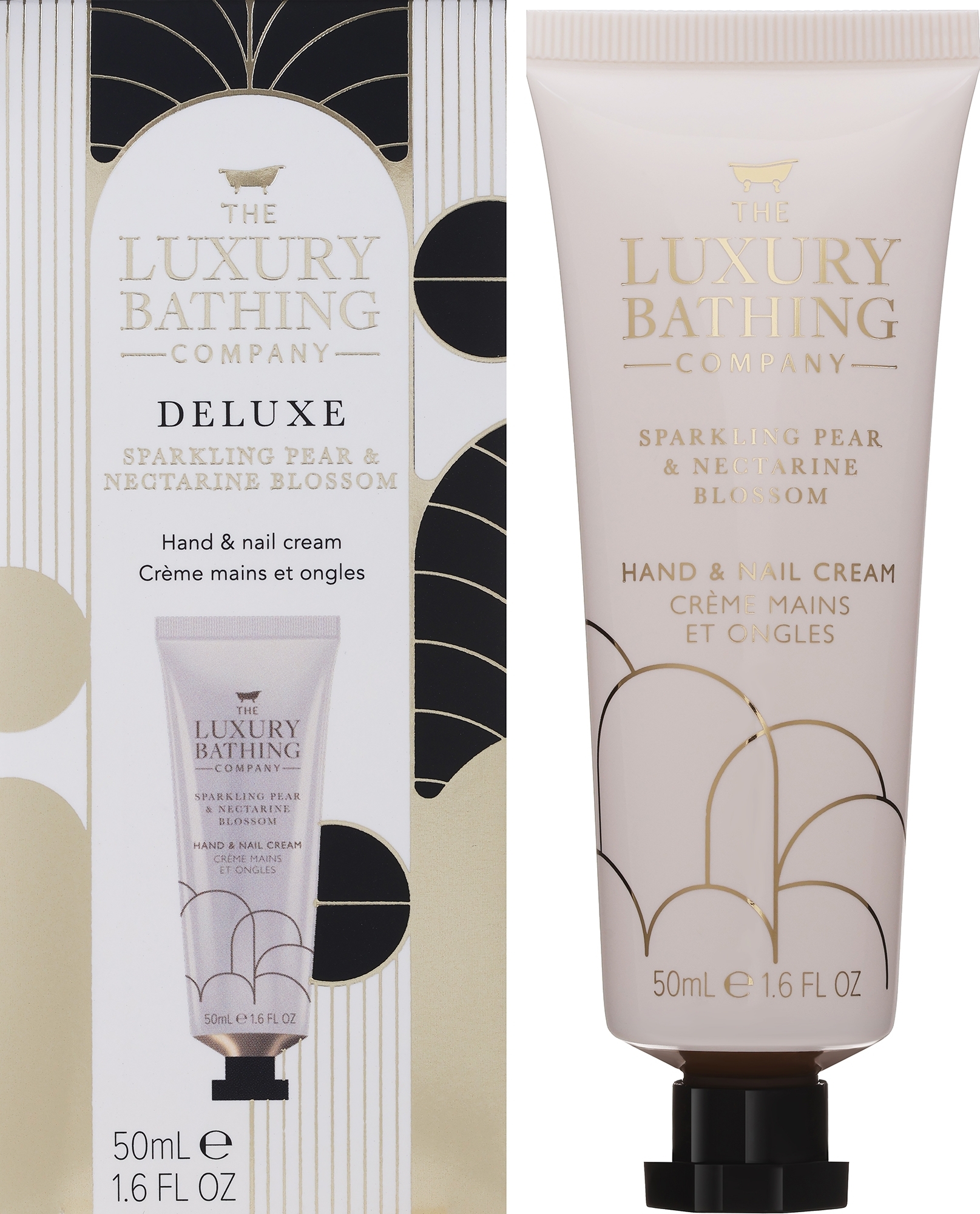 Крем для рук и ногтей - Grace Cole The Luxury Bathing Company Deluxe Sparkling Pear & Nectarine Blossom Hand & Nail Cream — фото 50ml