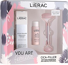 Парфумерія, косметика Набір - Lierac Cica-Filler Set (f/crl/40ml + f/milk/30ml + roller/1pcs)