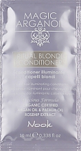 Духи, Парфюмерия, косметика Кондиционер для сияния светлых волос - Nook Magic Arganoil Ritual Blonde Conditioner (пробник)