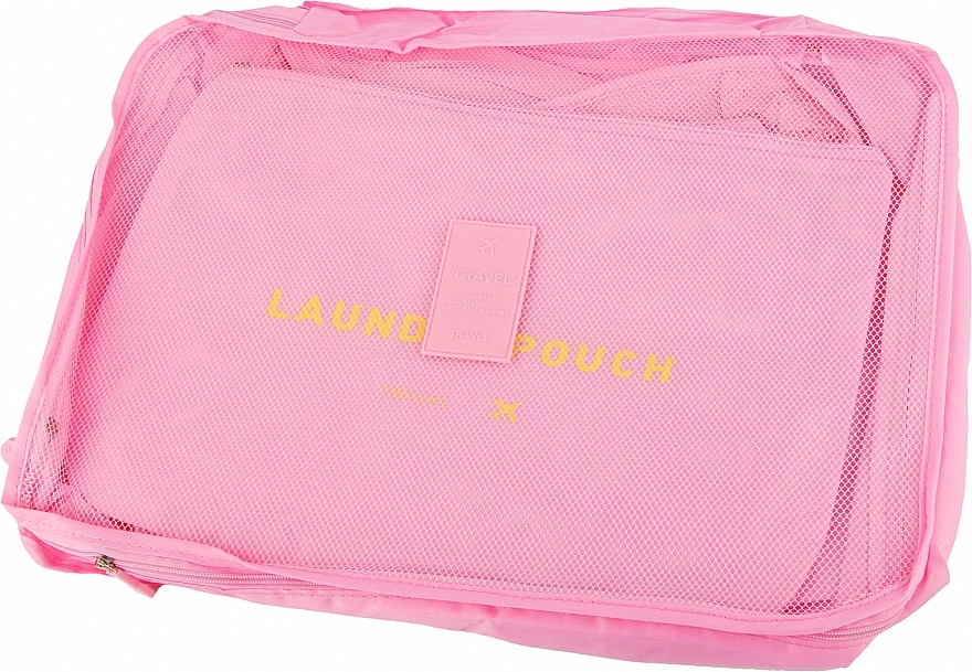 Набор дорожных органайзеров, 7 шт., розовый - Cosmo Shop Travel Organizer Bag Set Blue CS0009 — фото N1