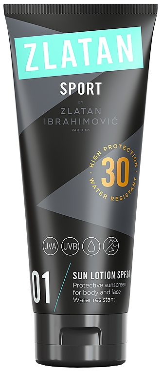 Увлажняющий солнцезащитный крем для тела и лица - Zlatan Ibrahimovic Sport Sun Lotion SPF30 — фото N1