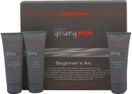 Парфумерія, косметика Набір - Christina Forever Young Men Beginners Kit (scr/75ml + gel/75ml + cr/75ml)