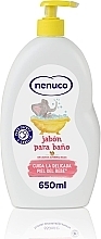 Жидкое мыло для купания, с дозатором - Nenuco Moisturizing Bath Soap with Almond Milk — фото N1