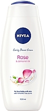 Гель-уход для душа "Роза и миндальное масло" - NIVEA Rose & Almond Oil Care Shower — фото N1