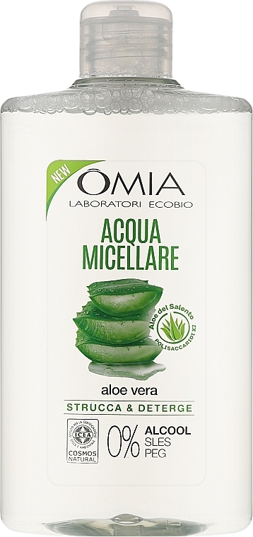Міцелярна вода "Алое вера" - Omia Laboratori Ecobio Micellar Water Aloe Vera — фото N1
