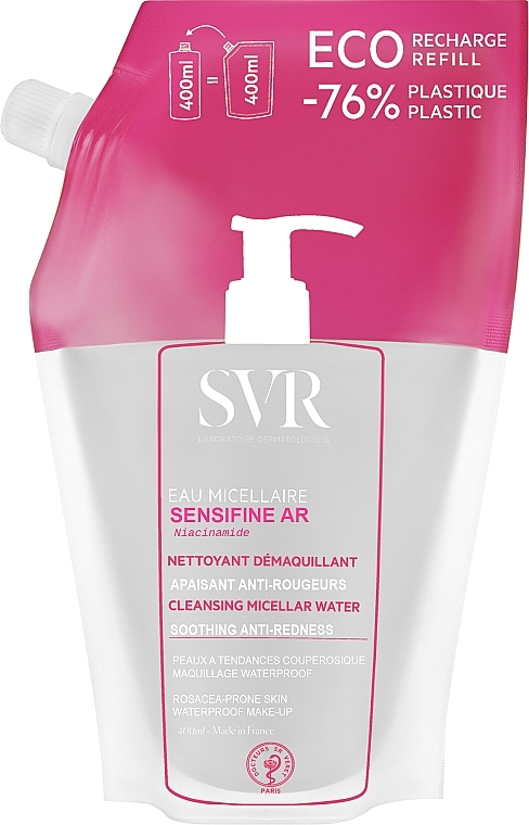 Мицеллярная вода - SVR Sensifine AR (сменный блок) — фото N1