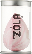 Спонж суперм'який біло-рожевий зі скосом - Zola — фото N2