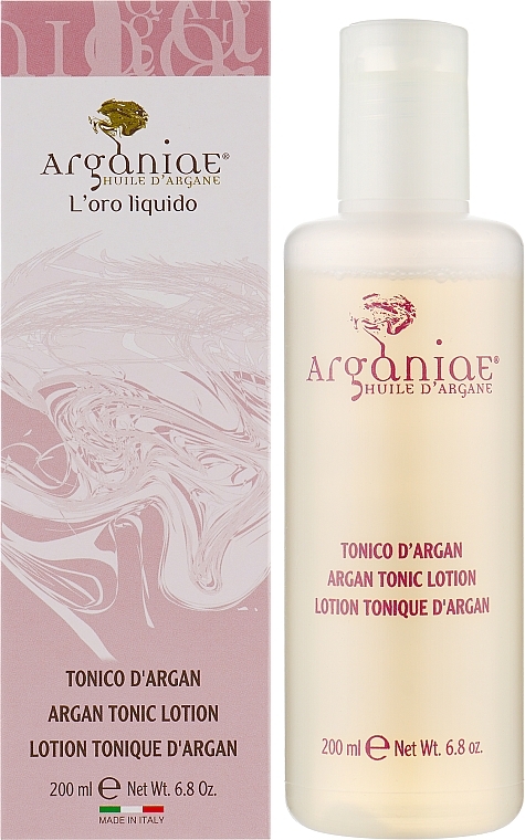Тонізувальний лосьйон для обличчя з аргановою олією - Arganiae L'oro Liquido Argan Tonic Lotion — фото N2