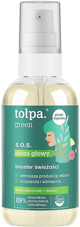 Освежающий спрей для кожи головы - Tolpa Green S.O.S. Freshness Booster — фото N1