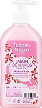 Клубничное крем-мыло для рук - Tulipan Negro Strawberry Cream Hand Soap — фото N1