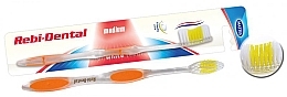 Зубная щетка Rebi-Dental M08, средней жесткости, бело-оранжевая - Mattes Rebi-Dental Medium Tothbrush — фото N1