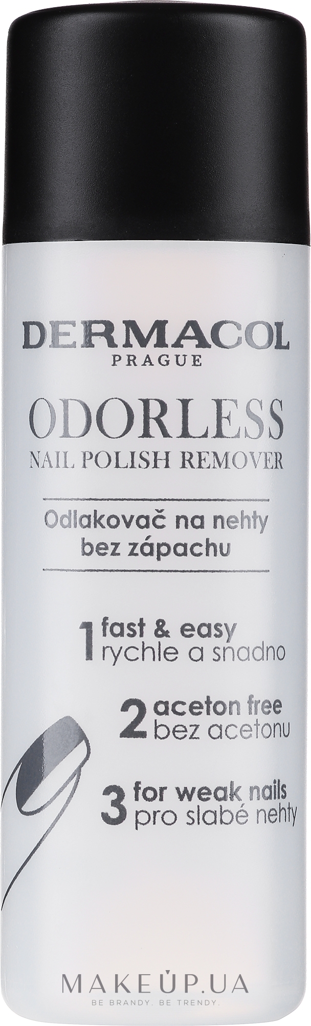 Засіб для зняття лаку, без аромату - Dermacol Odorless Nail Polish Remover — фото 120ml