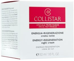 Духи, Парфюмерия, косметика Ночной крем против морщин - Collistar Energy+Regeneration Night Cream 50ml