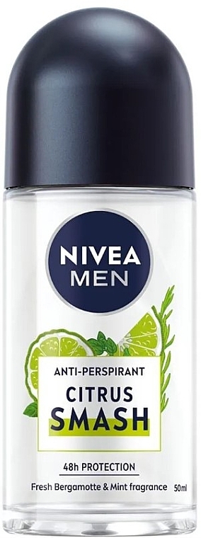 Шариковый дезодорант-антиперспирант для мужчин - NIVEA MEN Citrus Smash Antiperspirant — фото N1