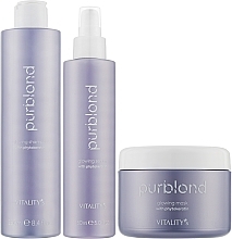 УЦІНКА Набір - Vitality's Purblond Glowing Kit Revente (shm/250ml + mask/200ml +ser/150ml) * — фото N2