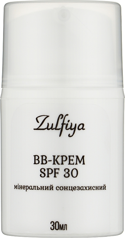 Минеральный солнцезащитный BB-крем для лица (SPF 30) - Zulfiya  — фото N1