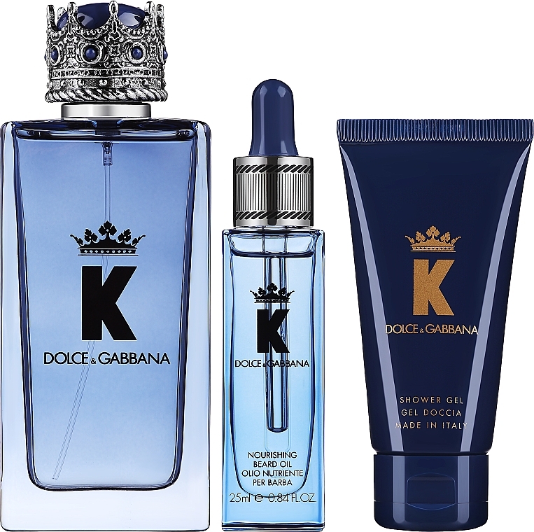 Dolce&Gabbana K Eau - Набір (edp/100 ml + sh gel/50ml + b/oil/25ml) — фото N1