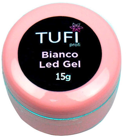 Гель для наращивания ногтей "Bianco" - Tufi Profi Led Gel
