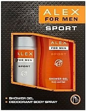 Парфумерія, косметика Набір - Bradoline Alex Sport (sh/gel/250ml + deo/150ml)