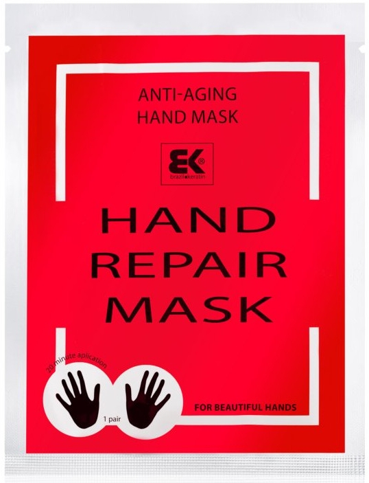 Зволожуюча маска для рук - Brazil Keratin Hand Rapair Mask — фото N1