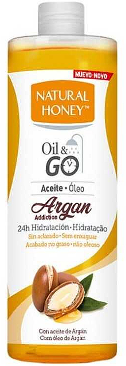Масло для душа с аргановым маслом - Natural Honey Oil & Go Argan — фото N1