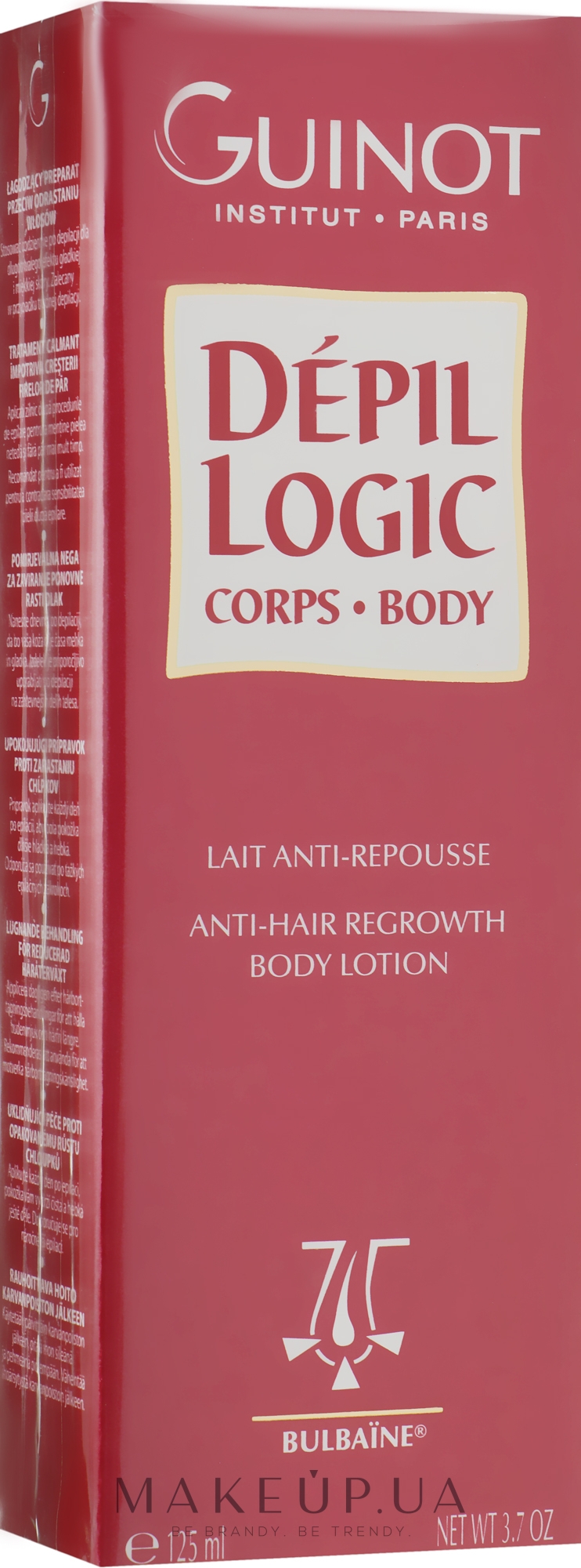 Лосьйон для тіла, який сповільнює ріст волосся - Guinot Depil Logic Anti-Hair Regrowth Body Lotion — фото 125ml