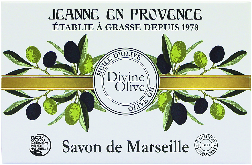 Мыло - Jeanne en Provence Divine Olive Savon de Marseille — фото N1
