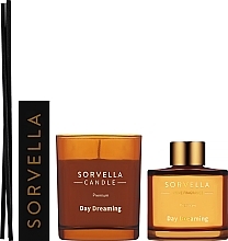 Набор - Sorvella Perfume Home Fragrance Day Dreaming (aroma diffuser/120ml + candle/170g) — фото N2