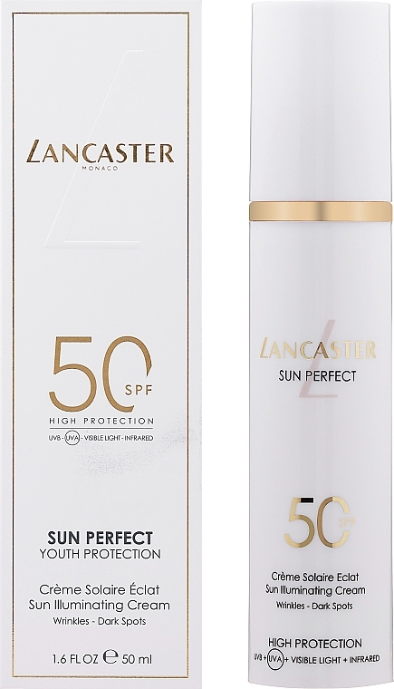 Сонцезахисний крем для обличчя - Lancaster Sun Perfect Sun Illuminating Cream SPF 50 — фото N2