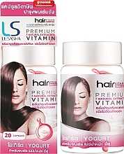 Тайські капсули для волосся з йогуртом - Lesasha Hair Serum Vitamin Yogurt (флакон) — фото N2