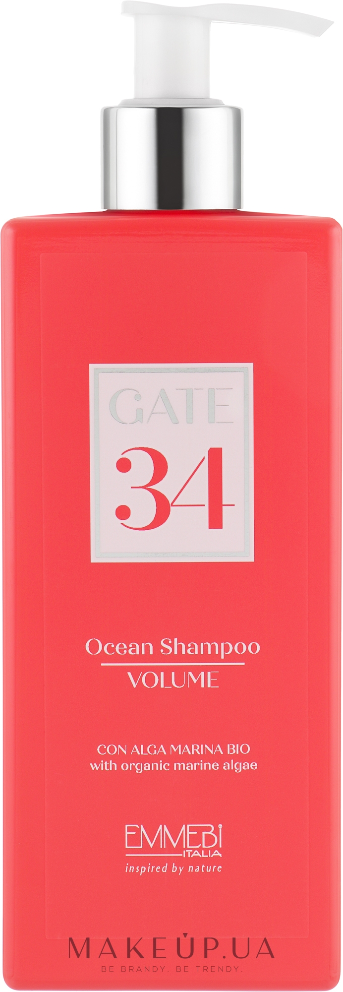 Шампунь для объема волос - Emmebi Italia Gate 34 Wash Ocean Shampoo Volume — фото 250ml