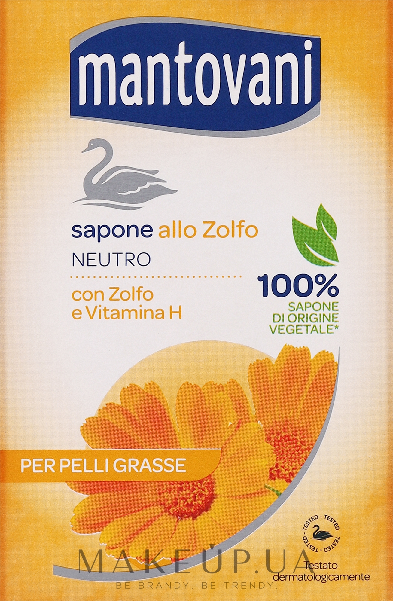 Мило для жирної шкіри із сіркою - Mantovani Sapone Neutro Con Zolfo — фото 100g