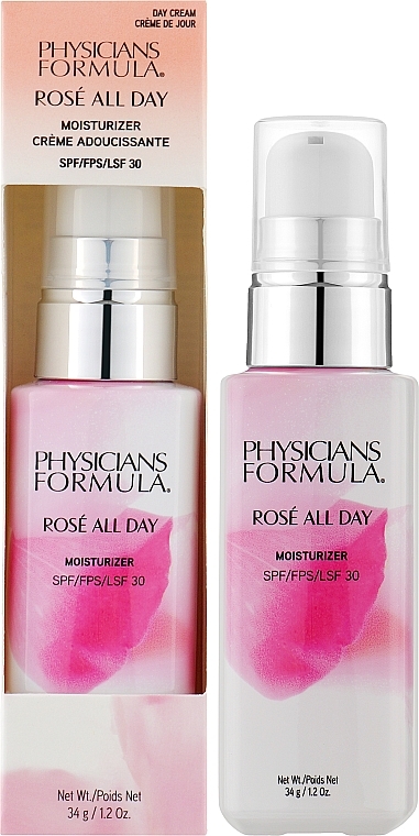 УЦІНКА Зволожувальний крем для обличчя - Physicians Formula Rosé All Day Moisturizer SPF 30 * — фото N2