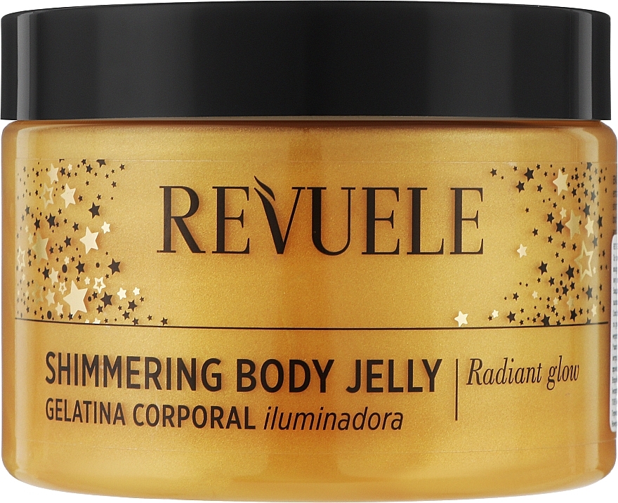 Мерехтливе золоте желе для тіла - Revuele Shimmering Body Jelly Gold — фото N1
