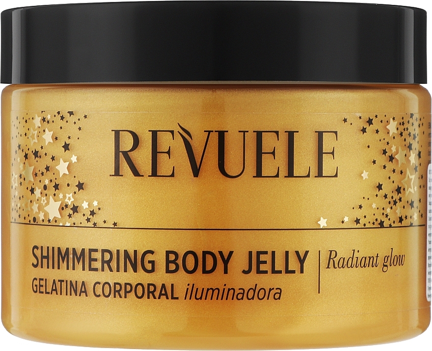 Мерцающее золотое желе для тела - Revuele Shimmering Body Jelly Gold — фото N1