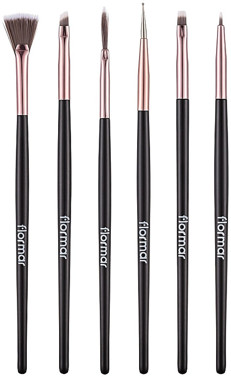 Набор кистей для дизайна ногтей, 6 шт. - Flormar Nail Art Brush Set — фото N1