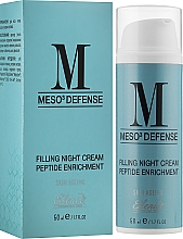 Заполняющий ночной крем пептидный филлер - Elenis Meso Defense Night Cream Peptide Enrichment — фото N2