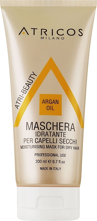 Увлажняющая маска для сухих волос с аргановым маслом - Atricos Argan Oil Moisturising Mask — фото N2