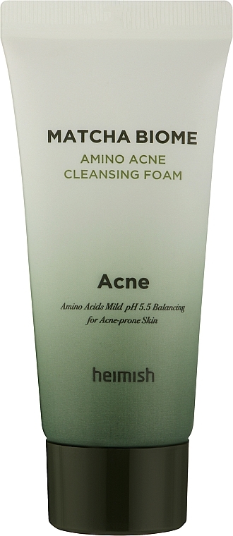 Кремова пінка для проблемної шкіри - Heimish Matcha Biome Amino Acne Cleansing Foam — фото N1