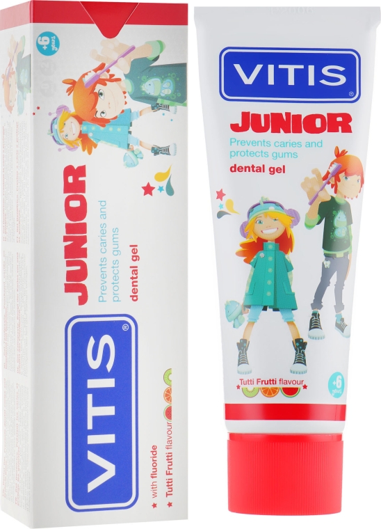 Зубна гель-паста для дітей - Dentaid Vitis Junior — фото N1