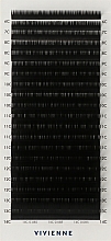 Накладні вії "Elite", чорні, 20 ліній (mix, 0,085, C, (6-14)) - Vivienne — фото N1