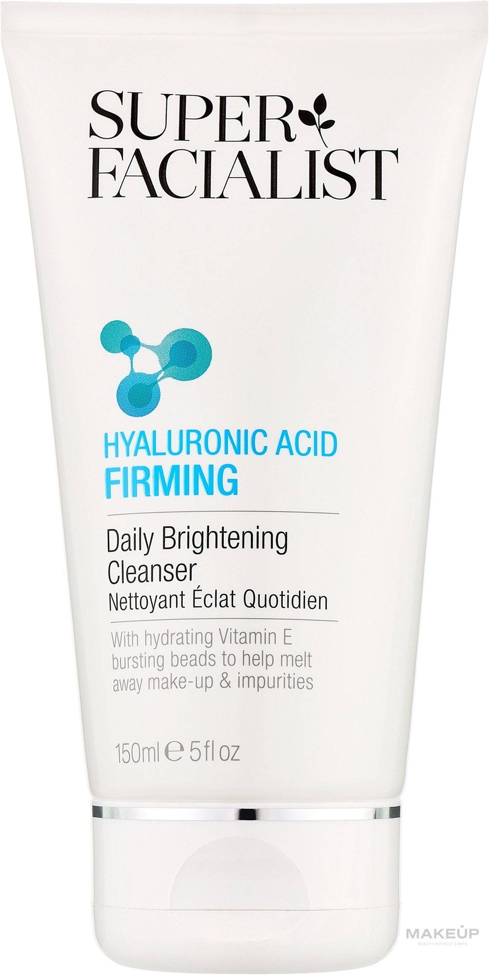 Гель с гиалуроновой кислотой для очистки лица - Super Facialist Hyaluronic Acid Firming Daily Brightening Cleanser — фото 150ml