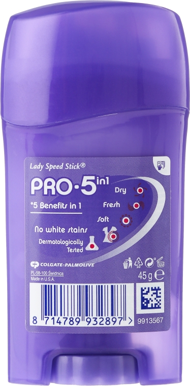 Дезодорант-стик "5 в 1" - Lady Speed Stick Pro 5in1 Deodorant — фото N2
