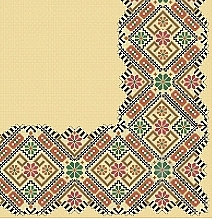Парфумерія, косметика Серветки паперові, 33x33 "Орнамент" 3 шари - Silken