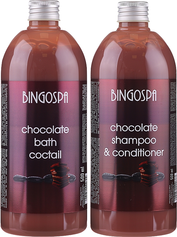 Подарунковий набір - BingoSpa Chocolate Set (bath/foam/500ml + shm/500ml) — фото N1